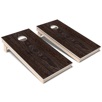 Wenge Wood All-Weather Composite Cornhole Board Set