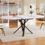 Extendable Metal Base Dining Table-129996287