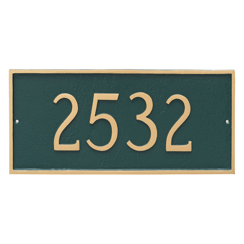 Plaque d’adresse murale sur 1 ligne Classic, Fer suédois / Noir, Oui