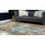 Tapis beige / bleu / orange vif tissé à la machine Ector Southwestern-33092920