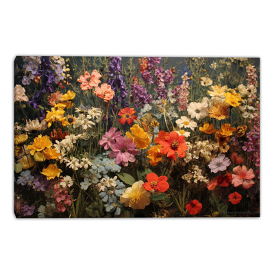 «Painterly Petal Study», art mural sur toile