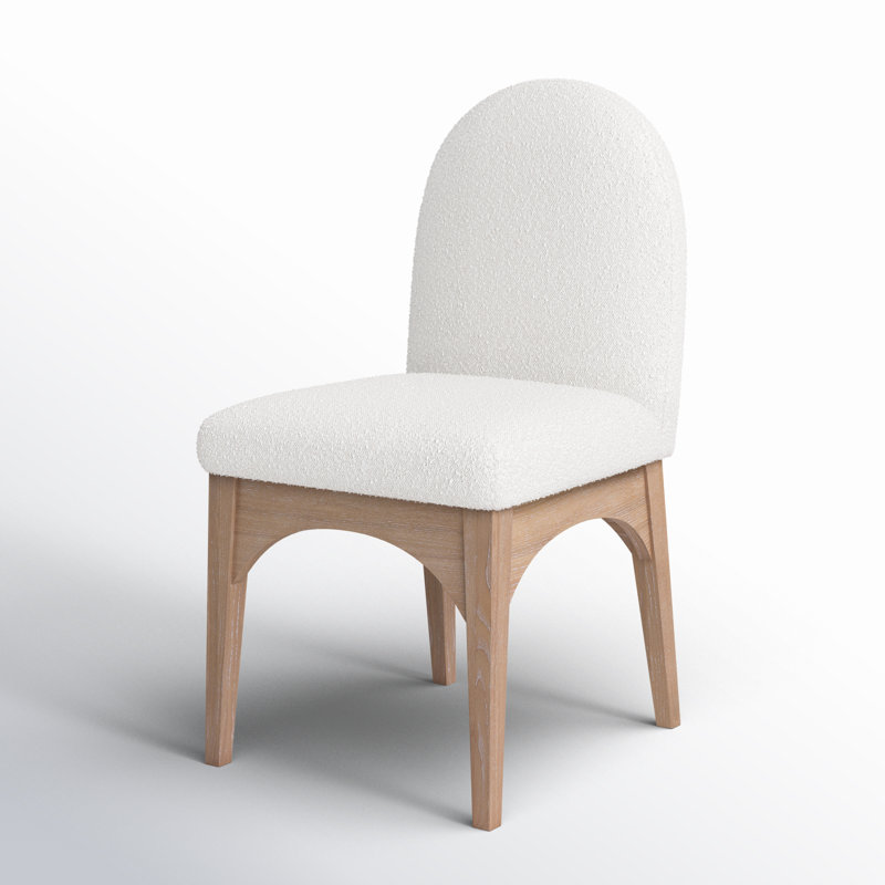 Waldorf Dining Chair, Cream Boucle, Natural