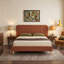 Lit capitonné moderne, couleur ocre Teddy-129903318-129903322