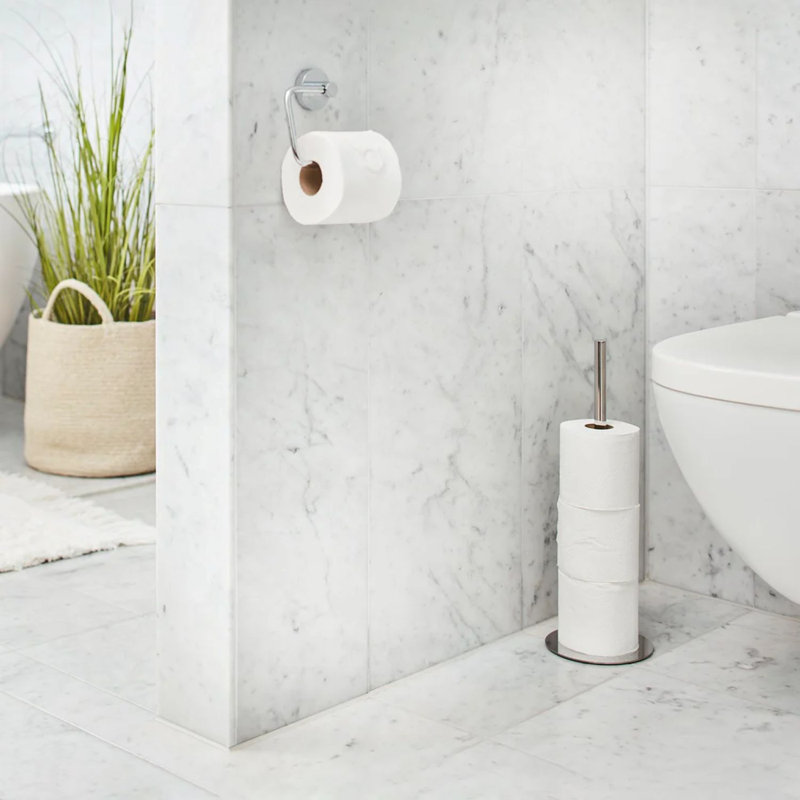 Porte-rouleau de papier hygiénique de rechange - 3 rouleaux, Polished Chrome