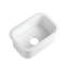 Évier de cuisine rectangulaire blanc en acier réfractaire encastrable ou à montage sur plan ABF1319UD-W de marque ALFI avec grille-119893856