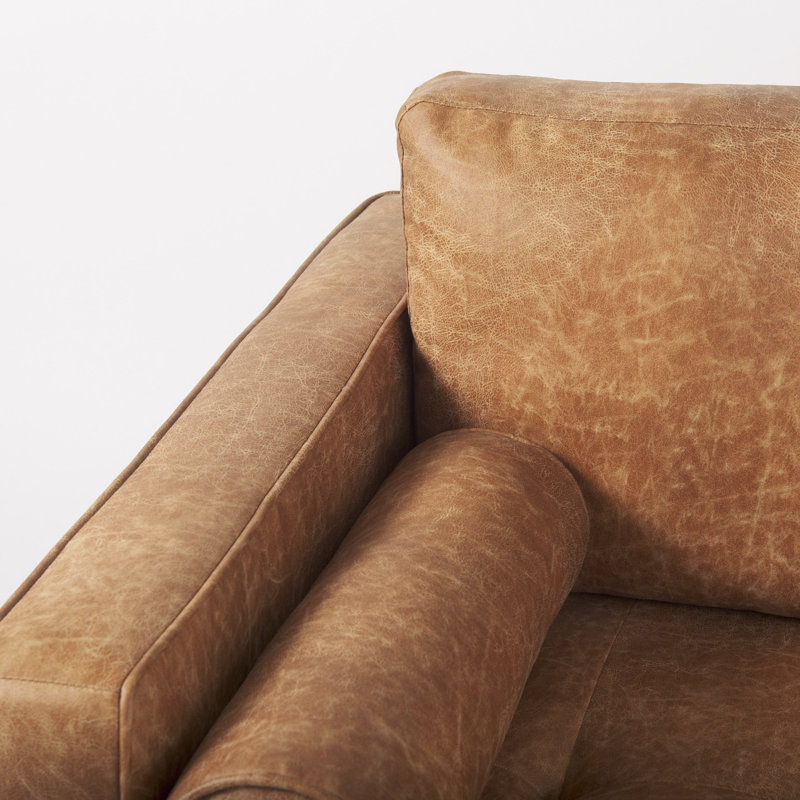 Fauteuil de 40,7 po de largeur Stephon, Brun cognac