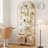 81.7'' H Bookshelf, 6-Tier Arched Bookcase, Geometric Open Storage Shelf-1617532736