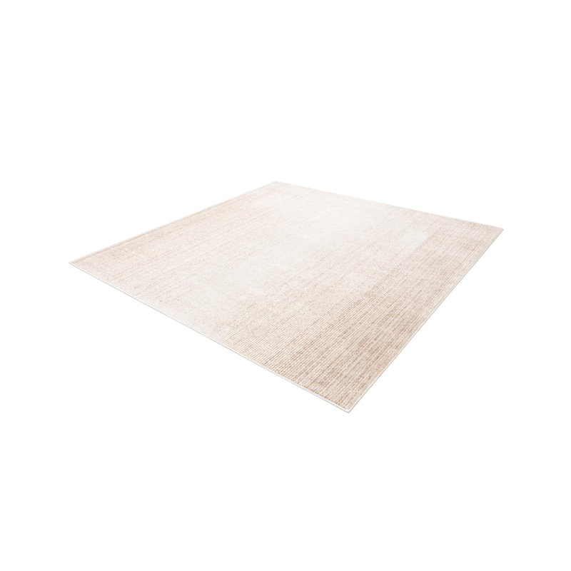 Hulsey Striped Ivory Area Rug, Square 6'3"