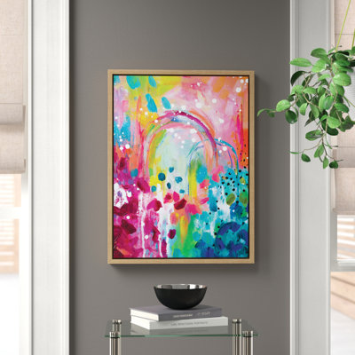 Ciauna Sylvie Chasing Rainbows Framed Canvas By Rachel Christopoulos 18X24