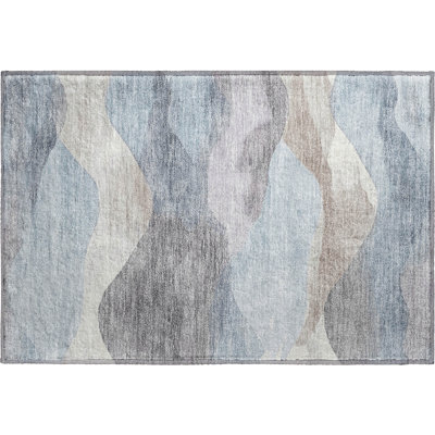 Premium Machine Washable Pinkston Waves Rug