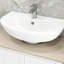 Rangement pour salle de bain sous l'évier - étagère ajustable en forme de U, bibliothèque blanche de 9 lb