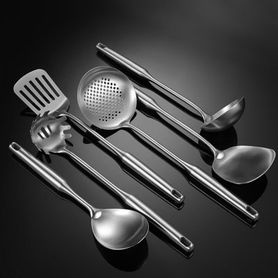 304 Stainless Steel Spatula For Cooking, 6-Piece Construction With Hollow Handle, Heavy-Duty Non-Slip Kitchen Utensil For Flipping And Stir-Frying