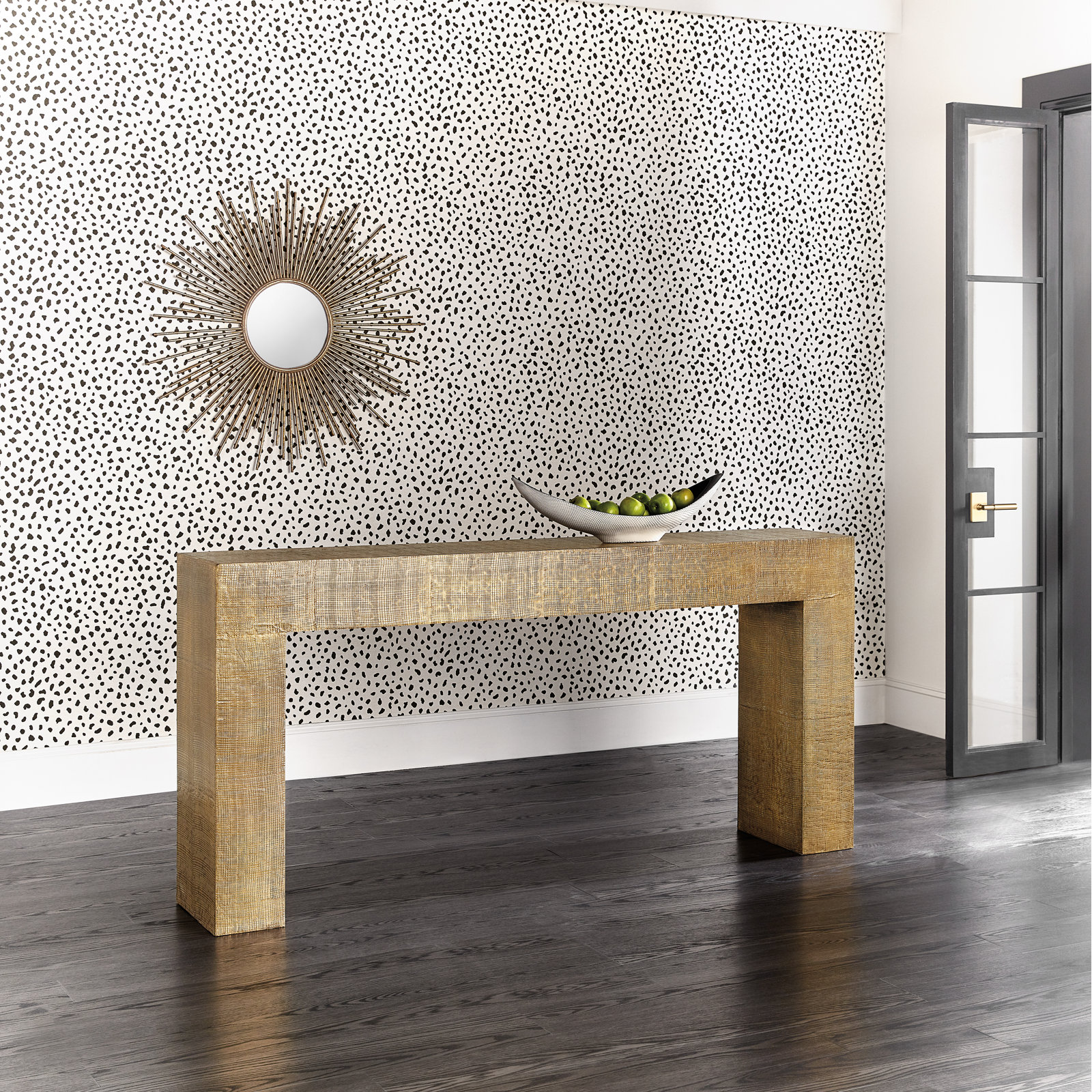 Melange 74'' Solid Wood Console Table