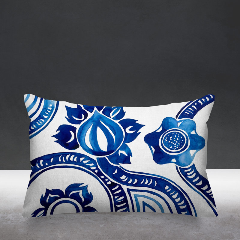 Housse et insert de coussin rectangulaire d'extérieur Elden