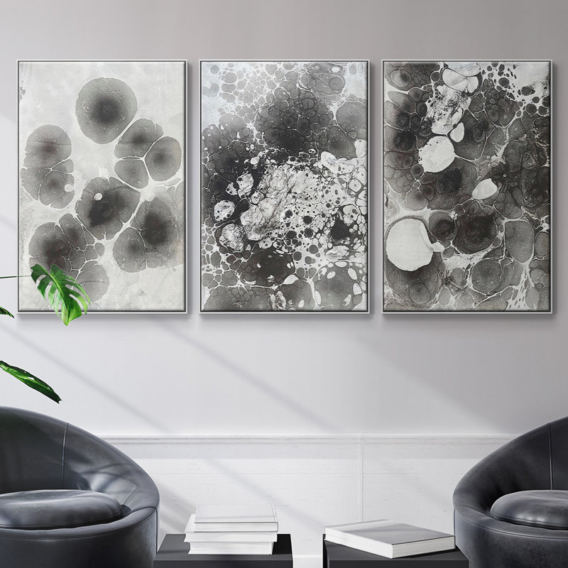 Marbling IV, Blanc, H 36 po x l 72 po x P 2 po
