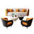 Orange Faux Leather