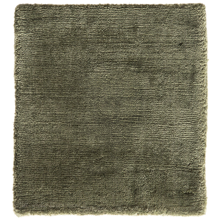Woven Concepts Modern Hand-Loomed Art Silk Light Moss Area Rug | Perigold