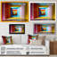 «Pastel Color Rectangular Infinity - Abstract Midcentury», art mural-57678056-57678057