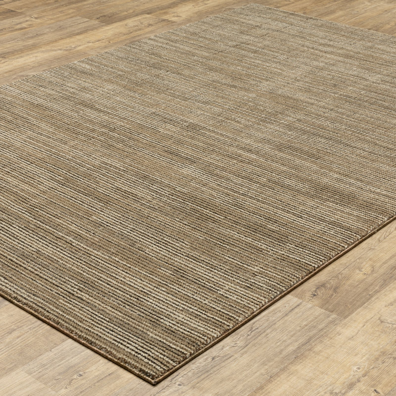 Tapis brun / beige Amot Minimalist, Brown/ Beige, Rectangle 3 pi 3 po x 5 pi 2 po