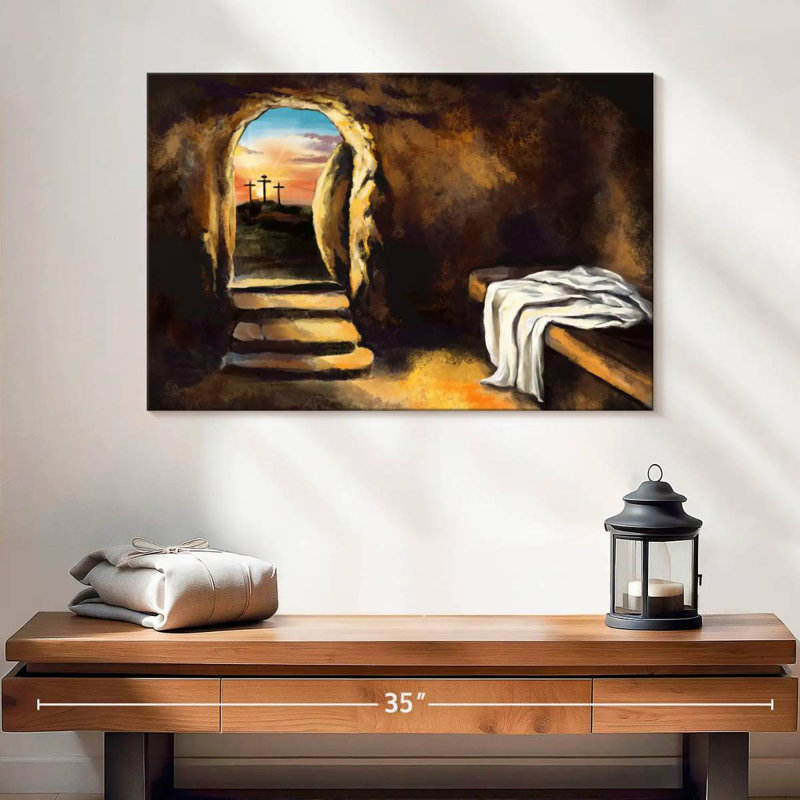 Adella Jesus Christ Has Risen, 16" H x 24" W