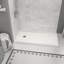 Base de douche en alcôve ou en coin avec drain à gauche en blanc 60 x 32 Zone Zone-121787748