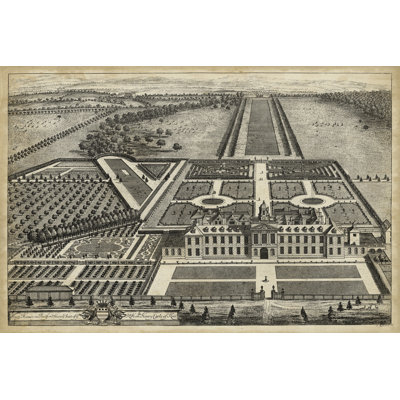 Wrest House In Bedfordshire - Wrapped Canvas Print