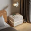 Modern Bedside Table 2 Drawer, Dimmable LED Lighting Nightstand with Wireless Charger-718613077
