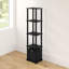 Evianna Shelving Unit Bookcase with Fabric Bin-242945983