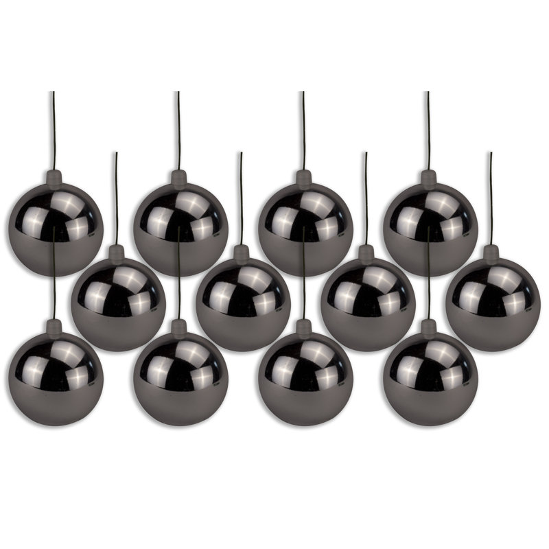 4'' Ornament Shatterproof Ball Ornament, Silver