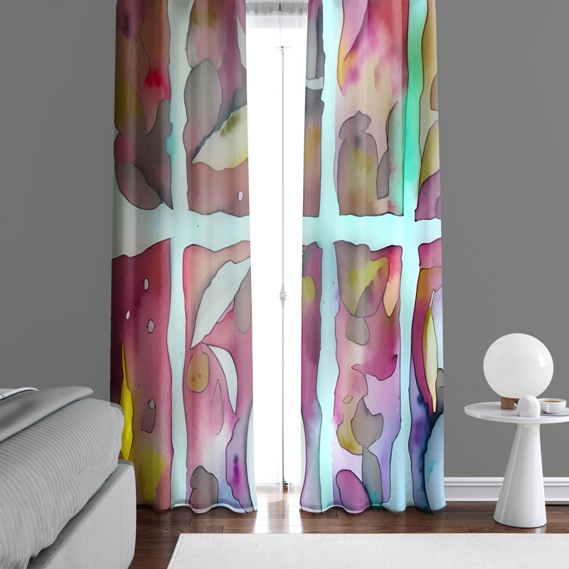 Paire de rideaux semi-transparents Darwood, L 20 po x L 52 po