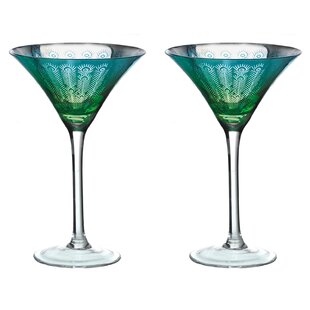 Peacock 250ml Martini Glass Set (Set of 2)