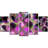 " Pink Fractal Pattern With Swirls " 5 - Pieces