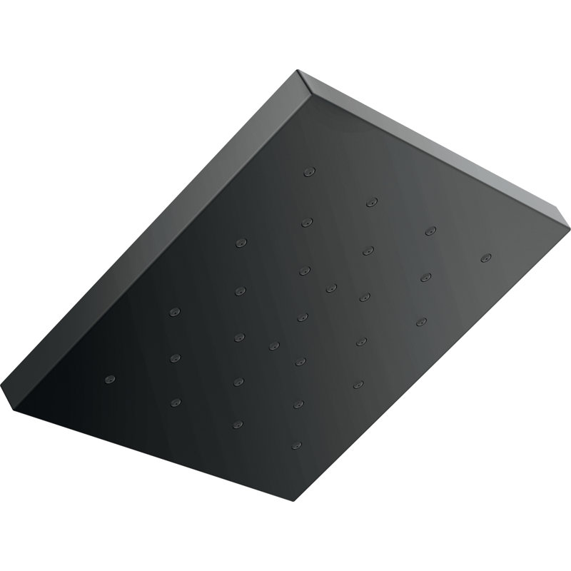 Pomme de douche à réglage unique 2,5 GPM avec technologie H2Okinetic, Noir mat