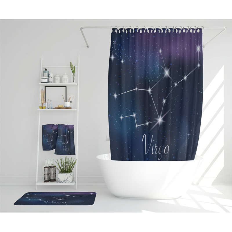 Nasira Polyester Shower Curtain Set