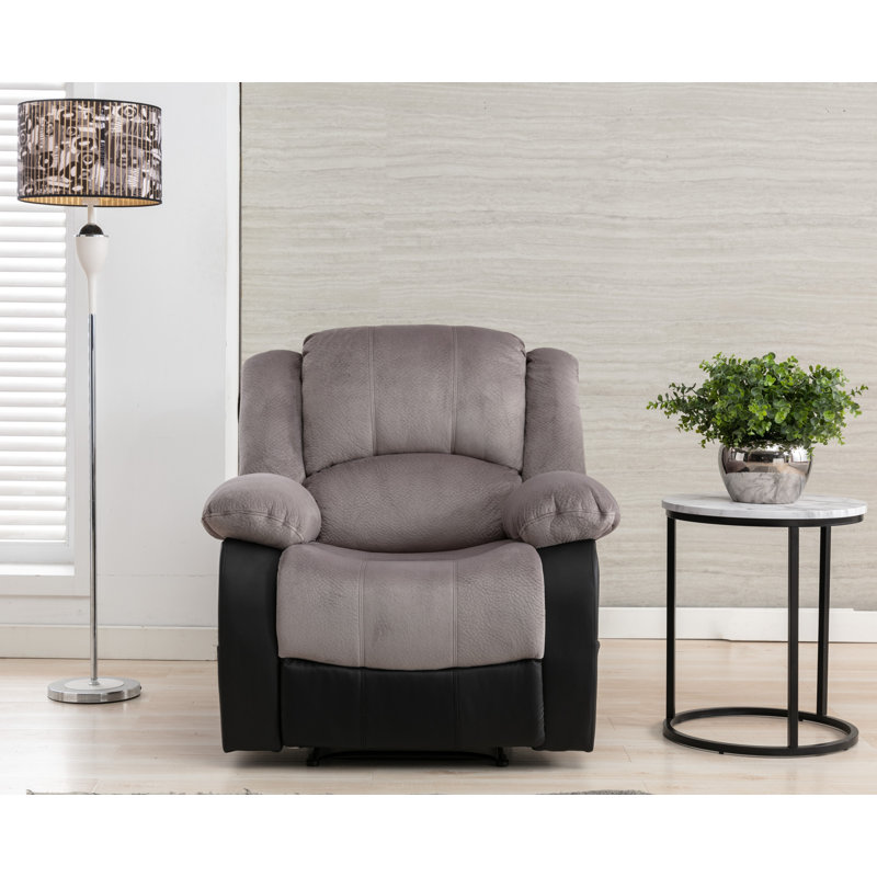 Fauteuil inclinable Alizzon, Mélange de polyester gris