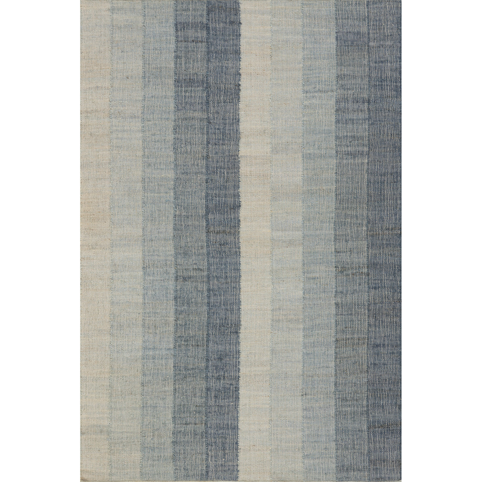 Tayo Hand-Woven Striped Jute Rug, Rectangle 2' x 3'