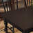Retro Black Rectangular Solid    Wood Dining Set-106897298