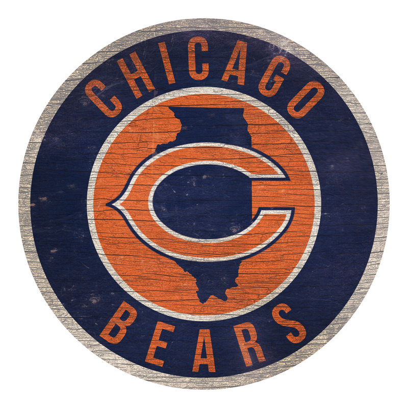 NFL, print on wood, Bears de Chicago