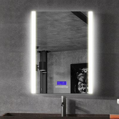 24'' W 32'' H Surface Frameless Medicine Cabinet Mirror 2 Adjustable