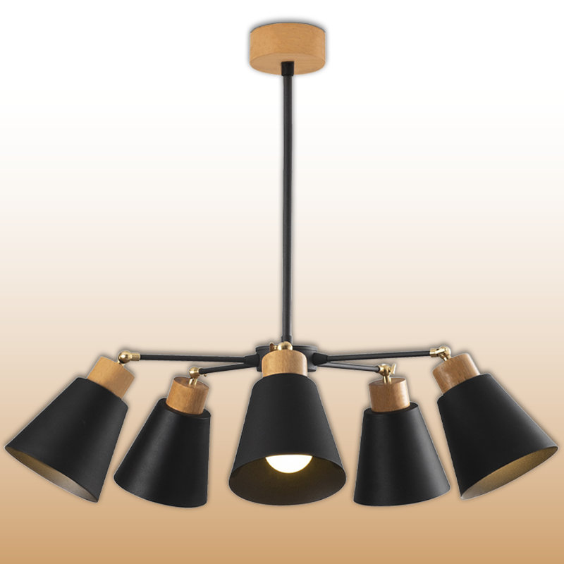 Lustre à culot réglable 5 lumières