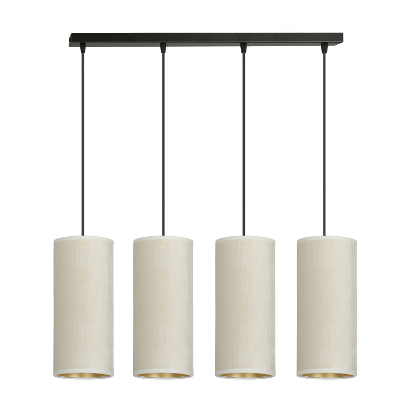 Ealidh 4 - Light Steel Kitchen Island Pendant, White