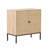 Set of 2 Rolland A Console Table Side Table with Rattan Door Buffet Cabinet Sideboard Cabinet