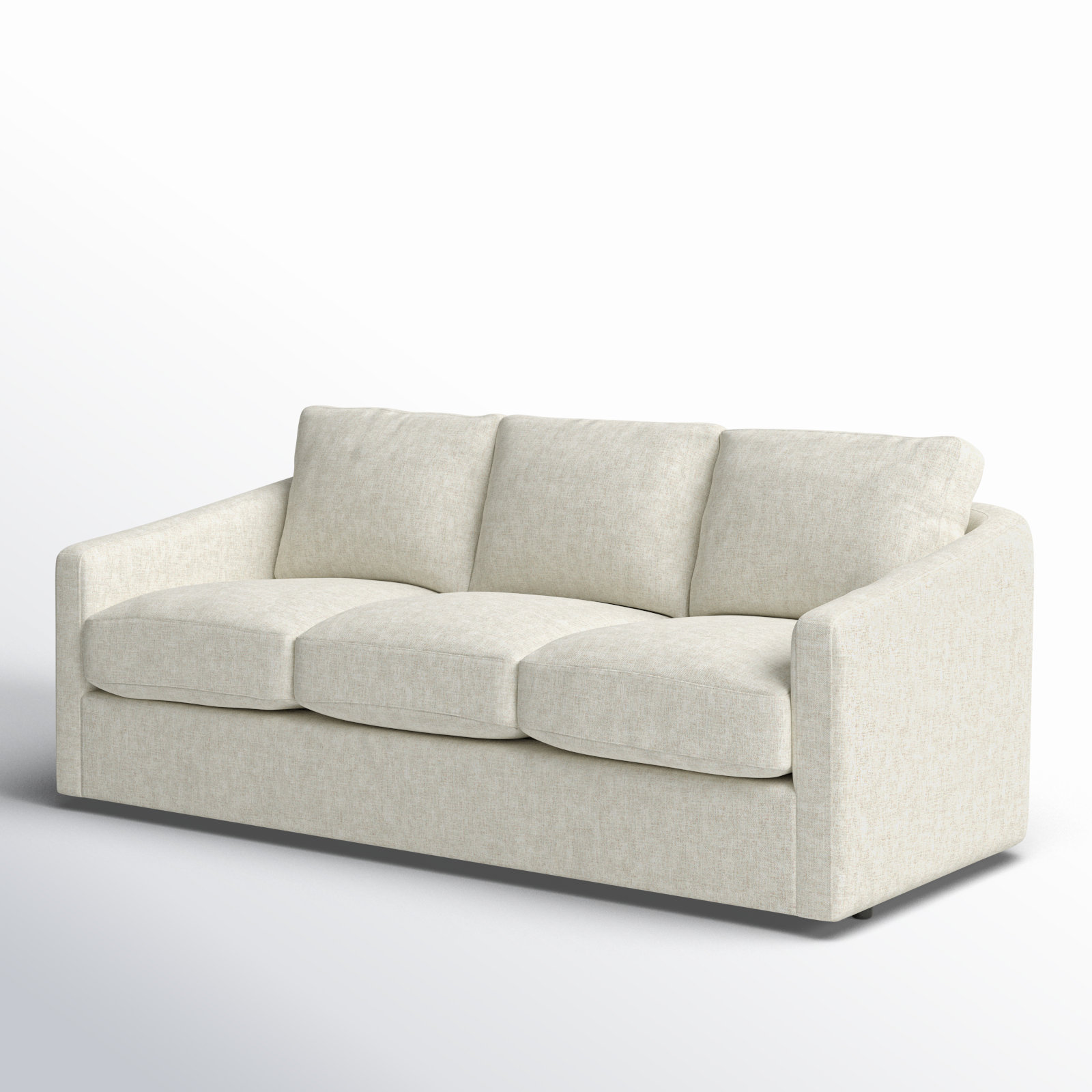 Minty 84'' Upholstered Sofa, Hillman 10 White
