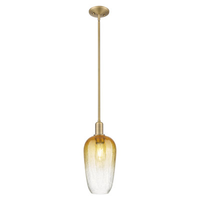 Downtown Urban - Brookhaven Flute - 1 Light 7" Stem Hung Mini Pendant