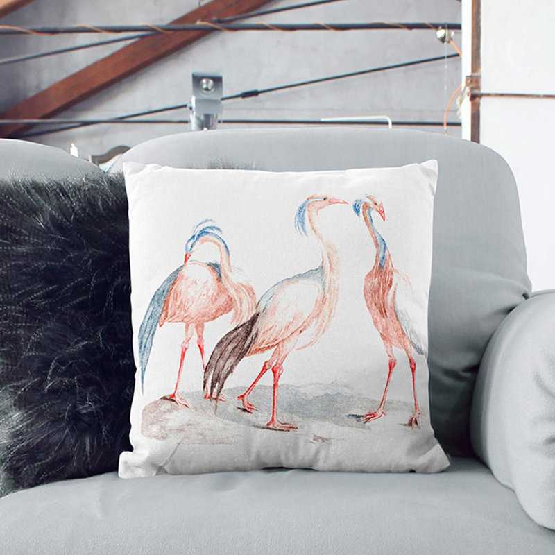 Square Throw Cushion, 40cm H x 40cm W x 15cm D