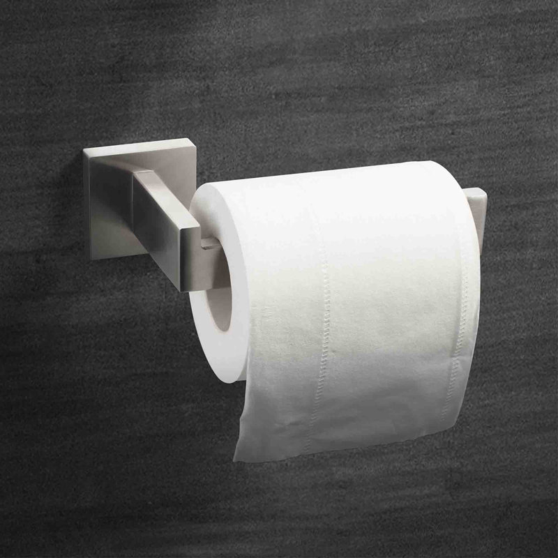 Eckart Wall Mounted Toilet Paper Holder, Brushed Nickel