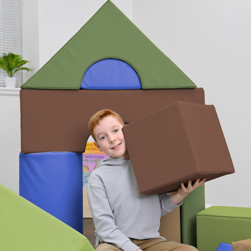 Blocs modulaires 12 po - 14 unités, Brown/Green/Blue