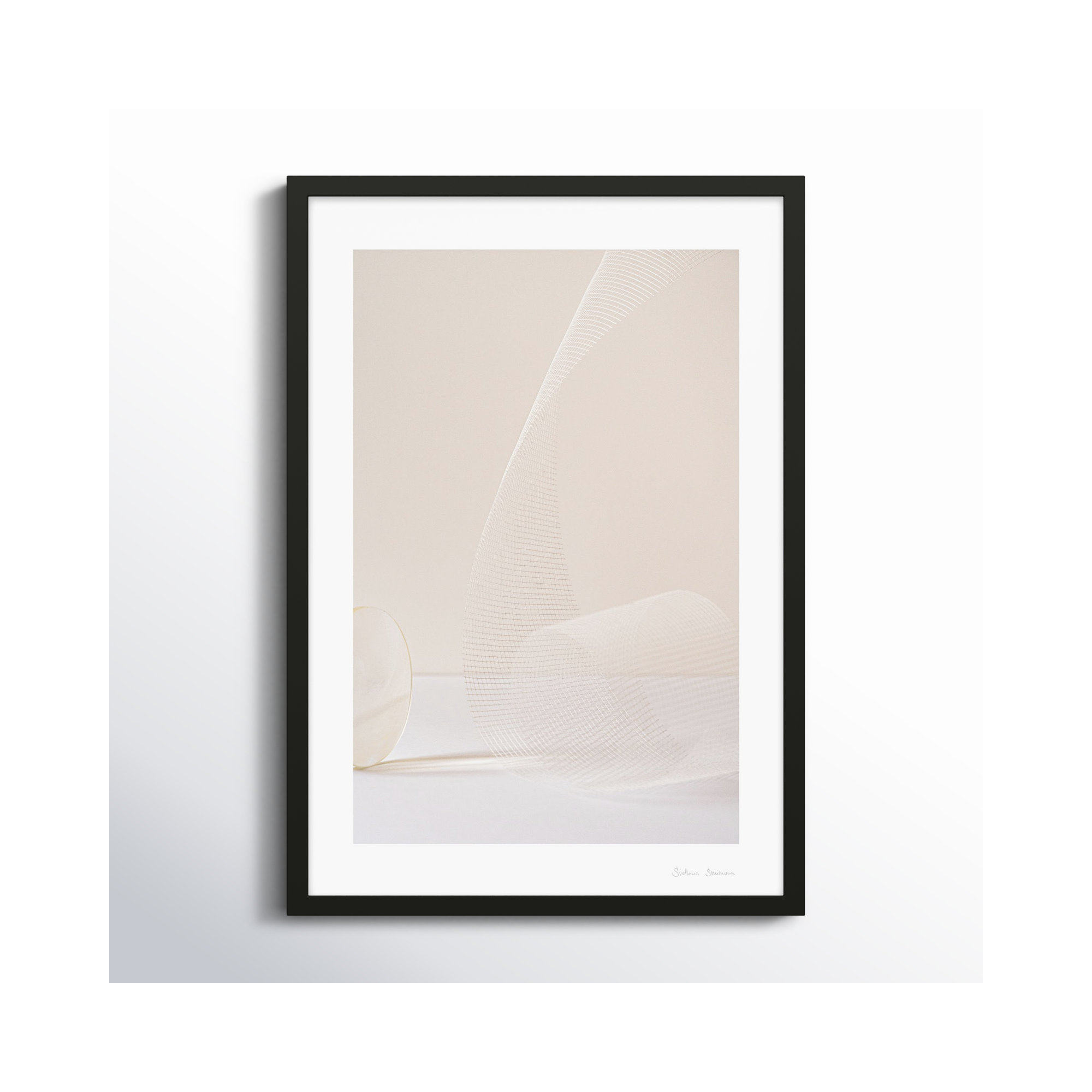 Balance 1 by Svetlana Smirnova, 25" H x 17.5" W x 1.25" D, Black