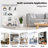 Annoeska 4-Shelf Curio Cabinet with LED Light,  3 Columns Tempered Glass Display Cabinet-1464844648