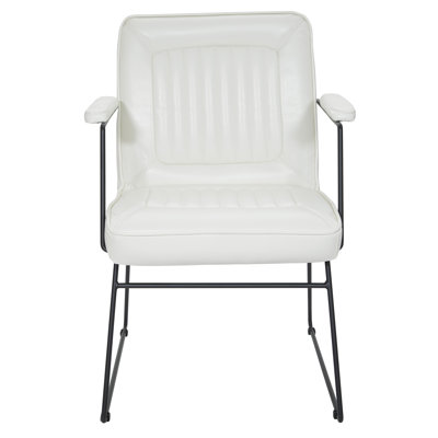 Marrone Faux Leather Armchair